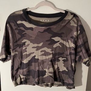 Aeropostale Camo Cropped T-Shirt